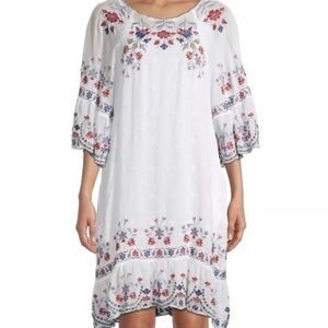 Johnny Was heavily embroidered Victoria dress